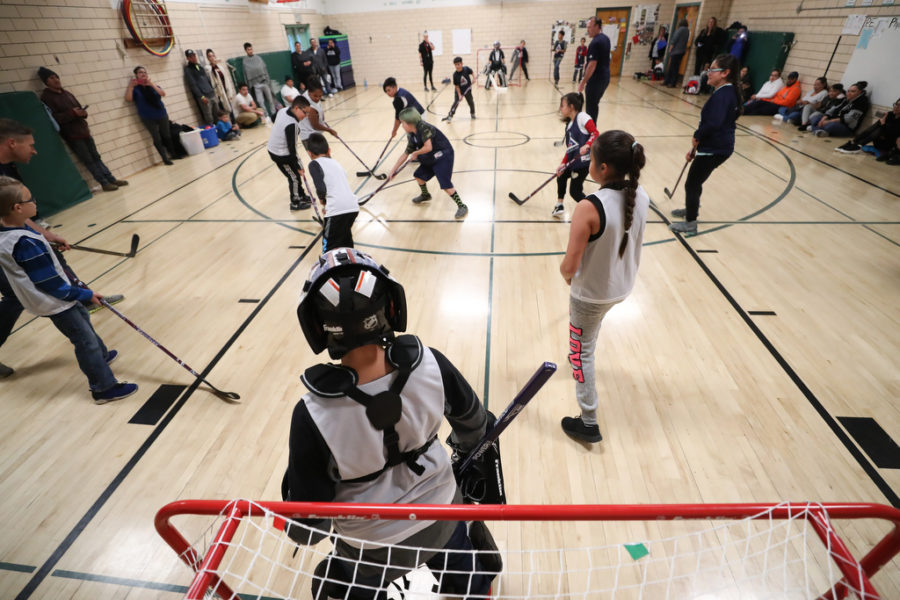 We Play Floor Hockey AfterSchool on Tuesday Nights at 20 Partner