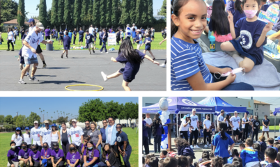 photos from Dodgers school visit