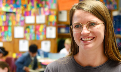 Teacher in classroom