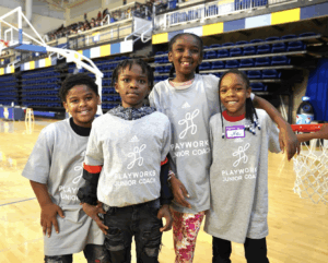 students in gymnasium