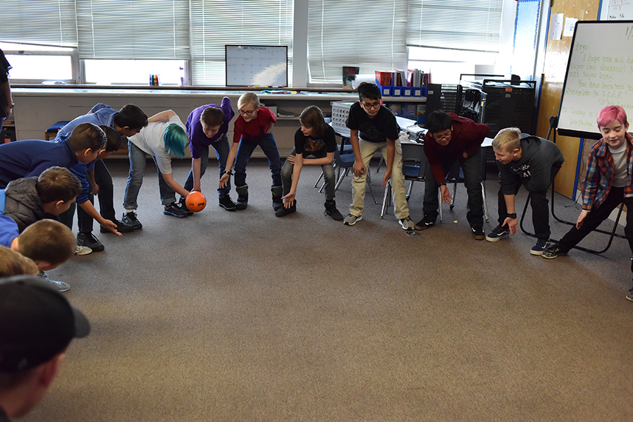 Children playing recess games