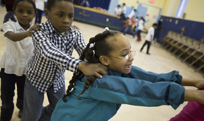 Children experiencing indoor recess