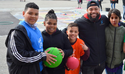 AmeriCorps Coach with students