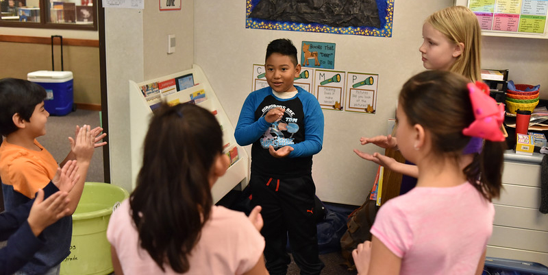 kids playing classroom game