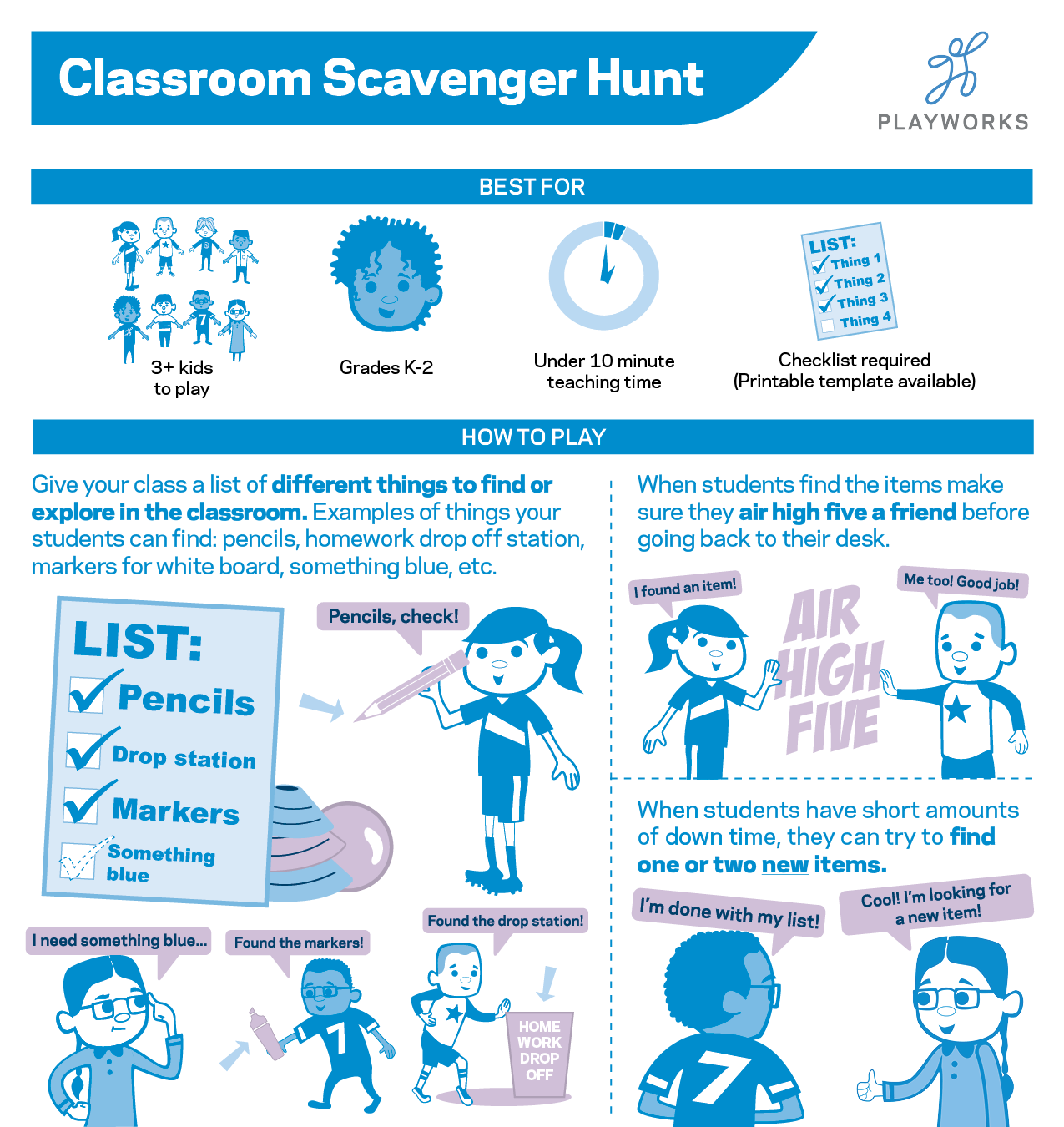 illustration of scavenger hunt game