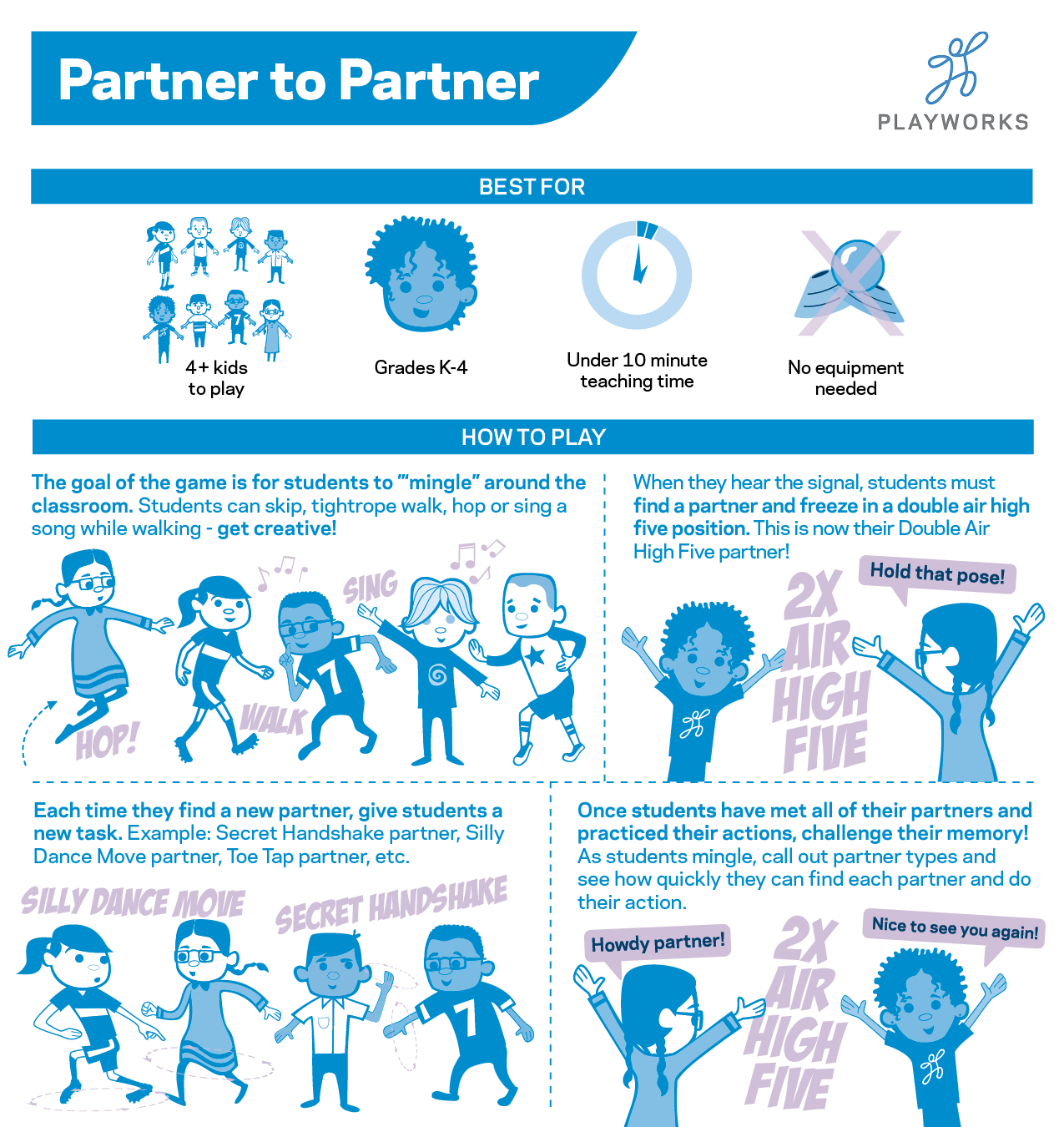 illustration of partner to partner game