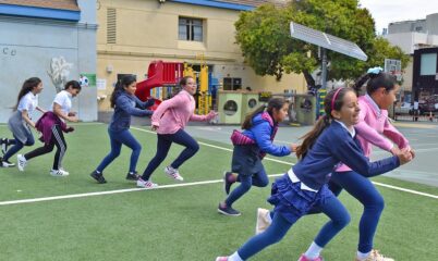 kids running at recess