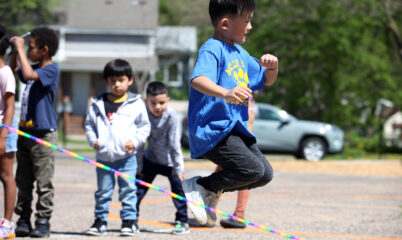 child jumping rope