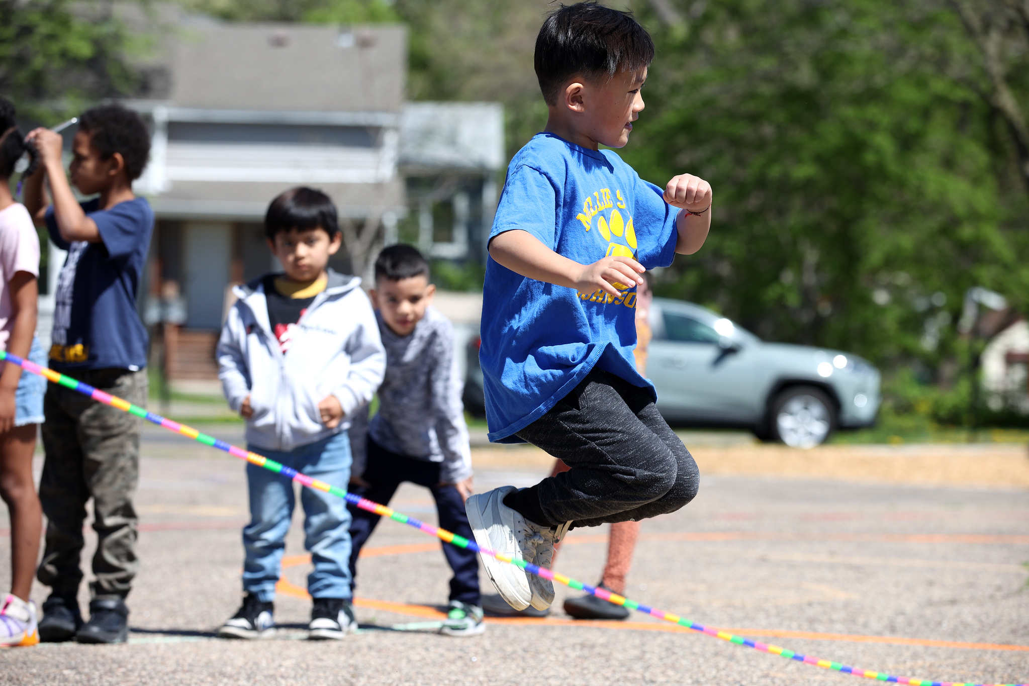 child jumping rope