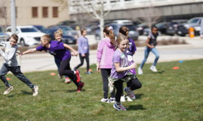 kids running outside