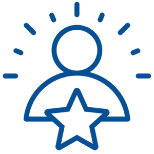 person with star icon 